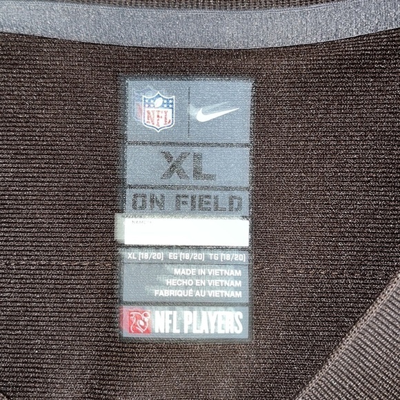 Nike Odell Beckham Jr. Brown Cleveland Browns Alternate Game Jersey youth XL - Picture 8 of 8